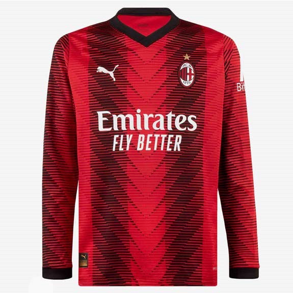 Tailandia Camiseta AC Milan 1ª ML 2023/24